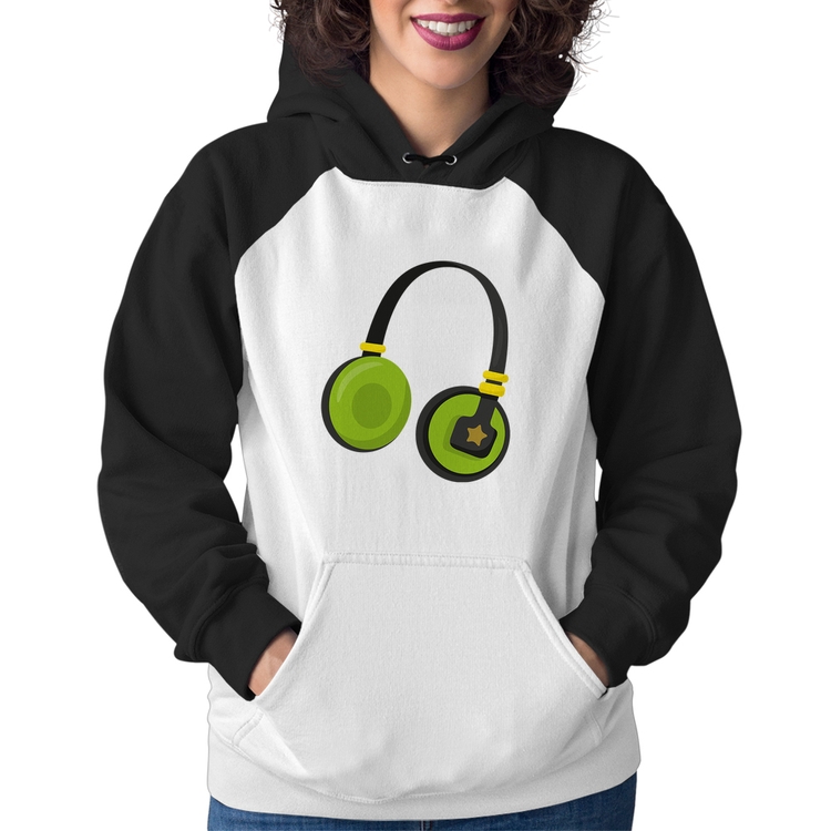 Moletom Feminino Headphone Verde