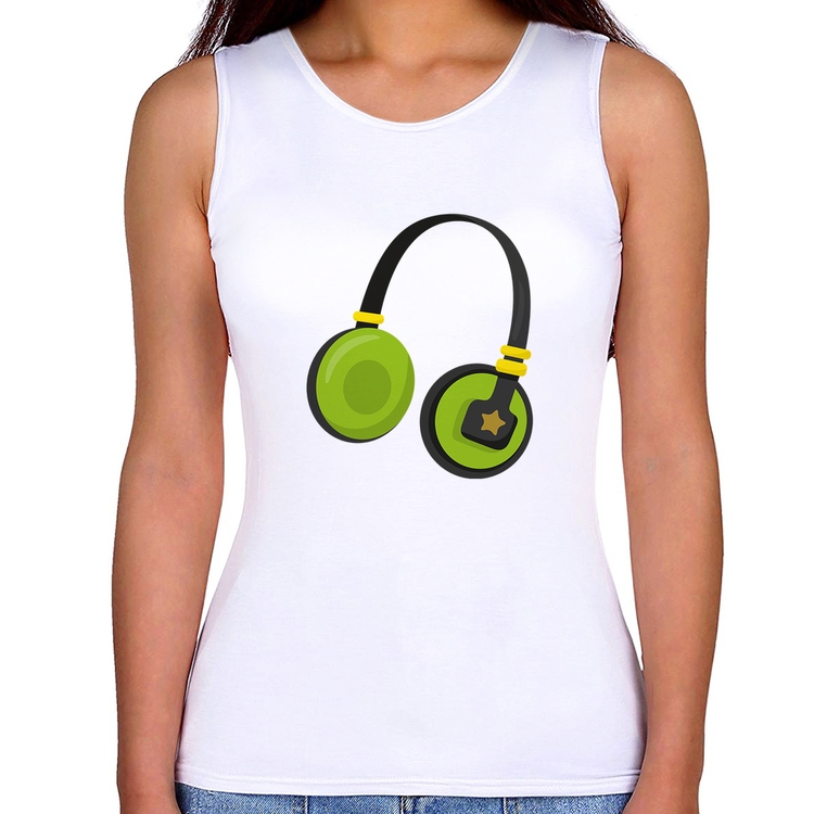 Regata Feminina Headphone Verde