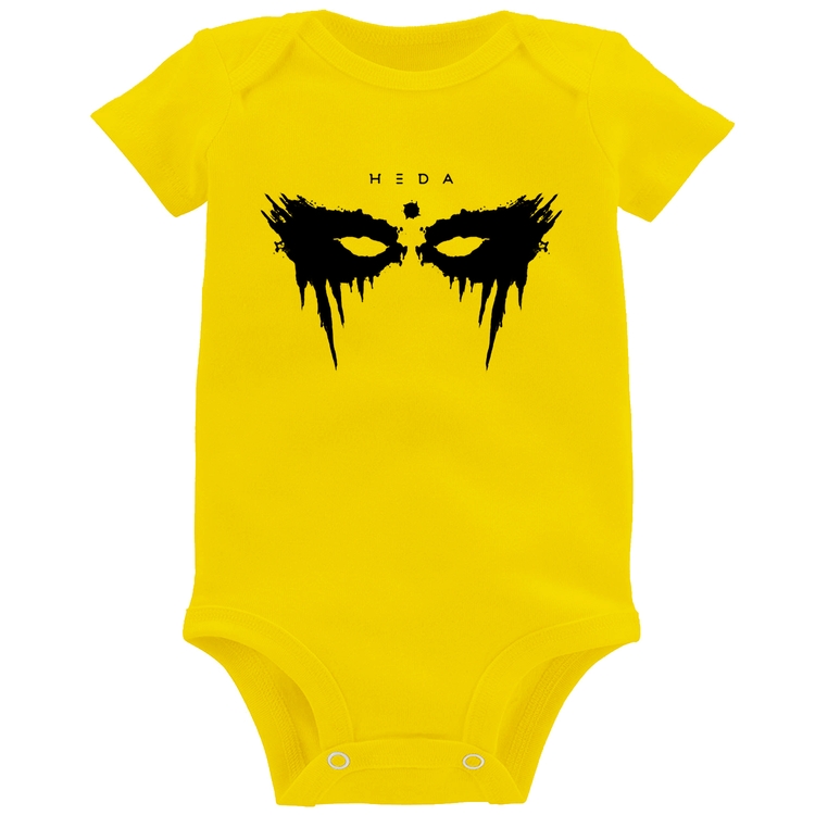 Body Bebê Heda Lexa - Amarelo
