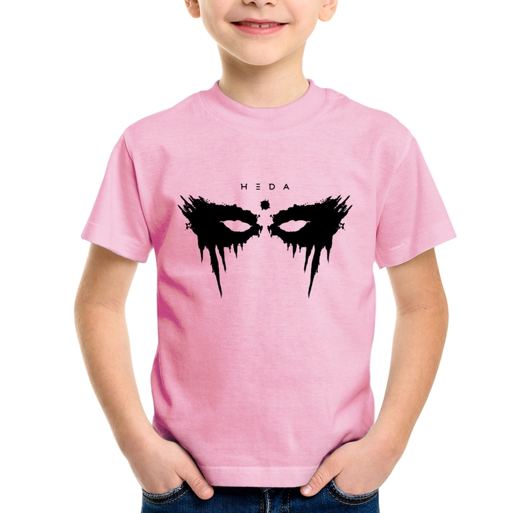 Camiseta Infantil Heda Lexa - Rosa Bebê