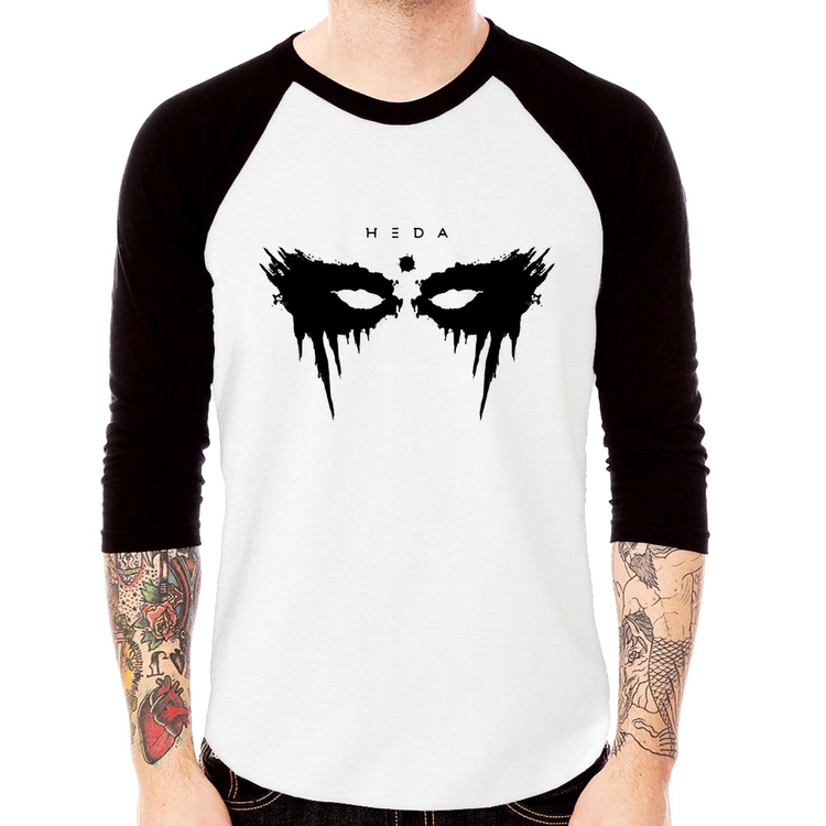 Camiseta Raglan Heda Lexa Manga 3/4