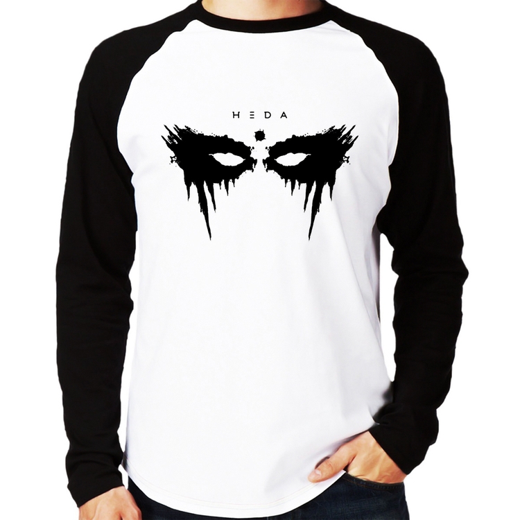 Camiseta Raglan Heda Lexa Manga Longa