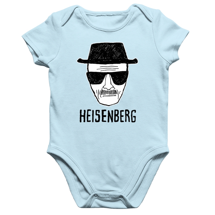 Body Bebê Algodão Heisenberg - Azul Bebê