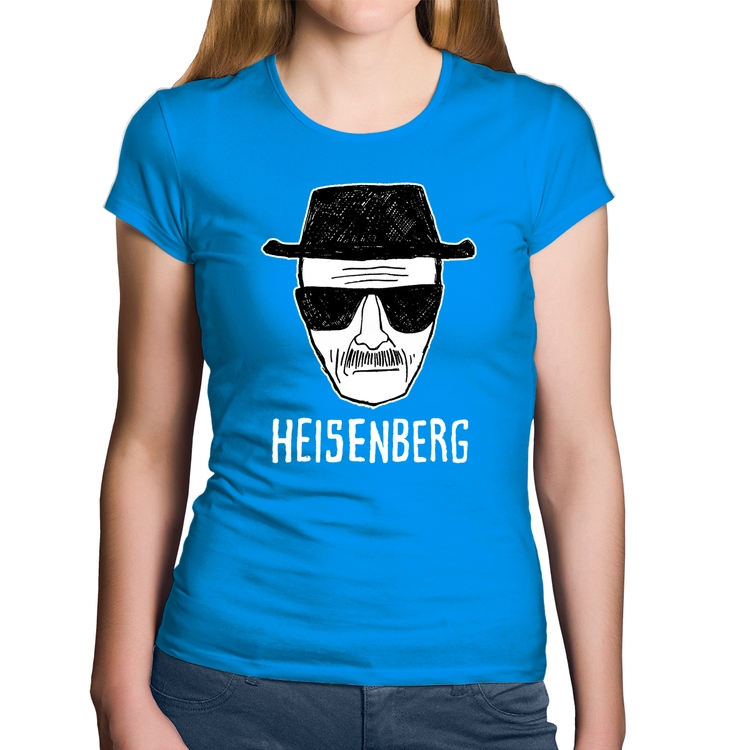 Baby Look Algodão Heisenberg - Azul