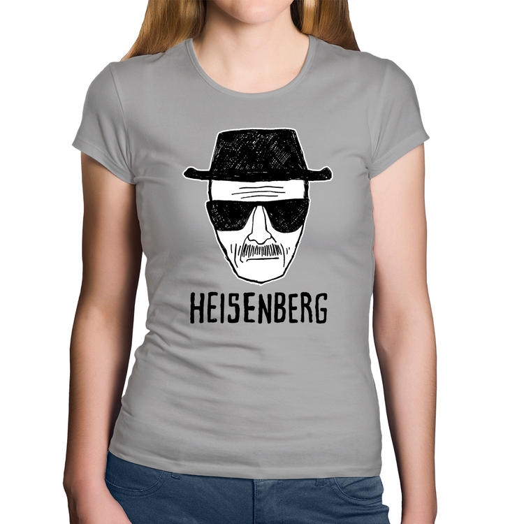 Baby Look Algodão Heisenberg - Cinza