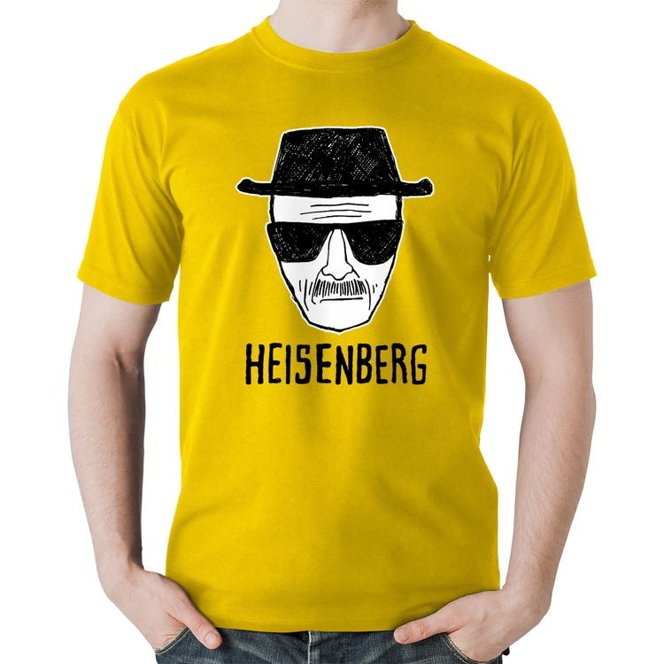 Camiseta Algodão Heisenberg - Amarela
