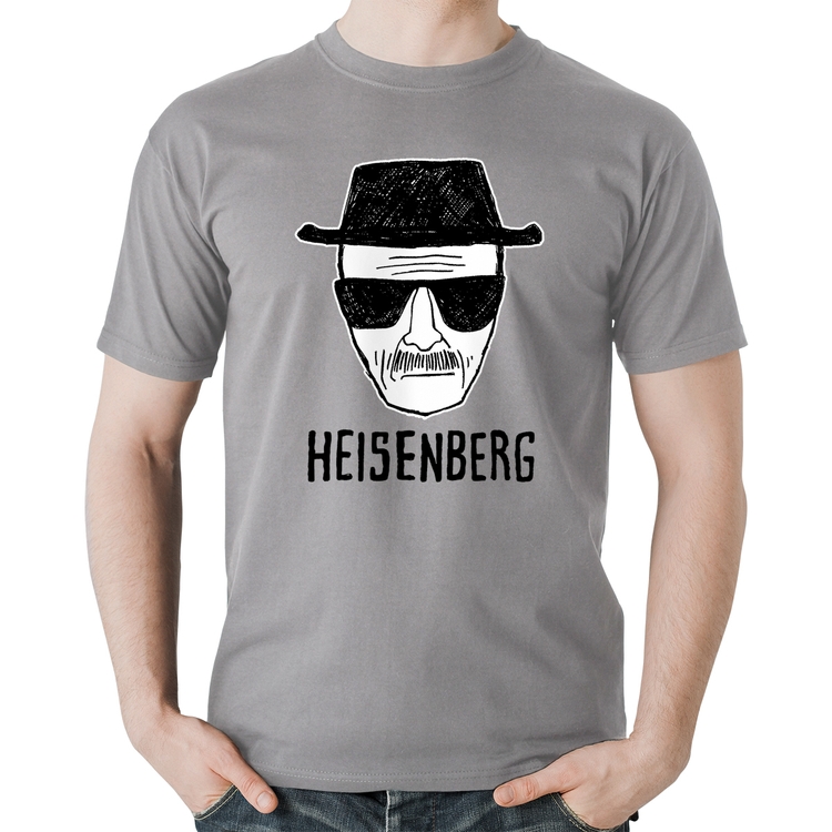 Camiseta Algodão Heisenberg - Cinza