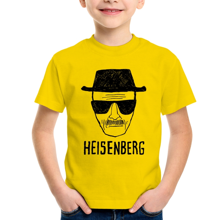 Camiseta Infantil Heisenberg - Amarela