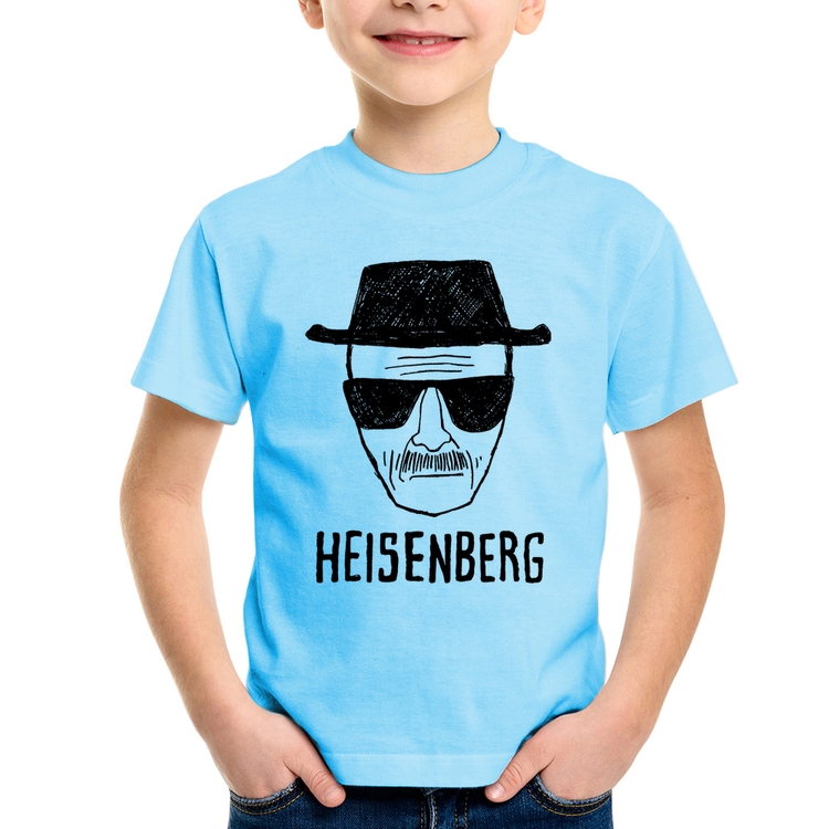 Camiseta Infantil Heisenberg - Azul Bebê
