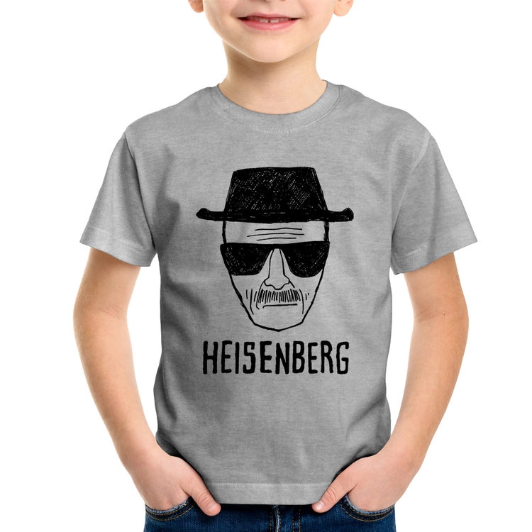 Camiseta Infantil Heisenberg - Cinza