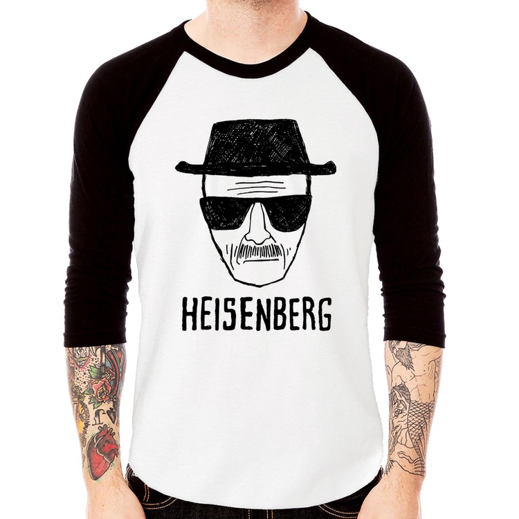 Camiseta Raglan Heisenberg Manga 3/4