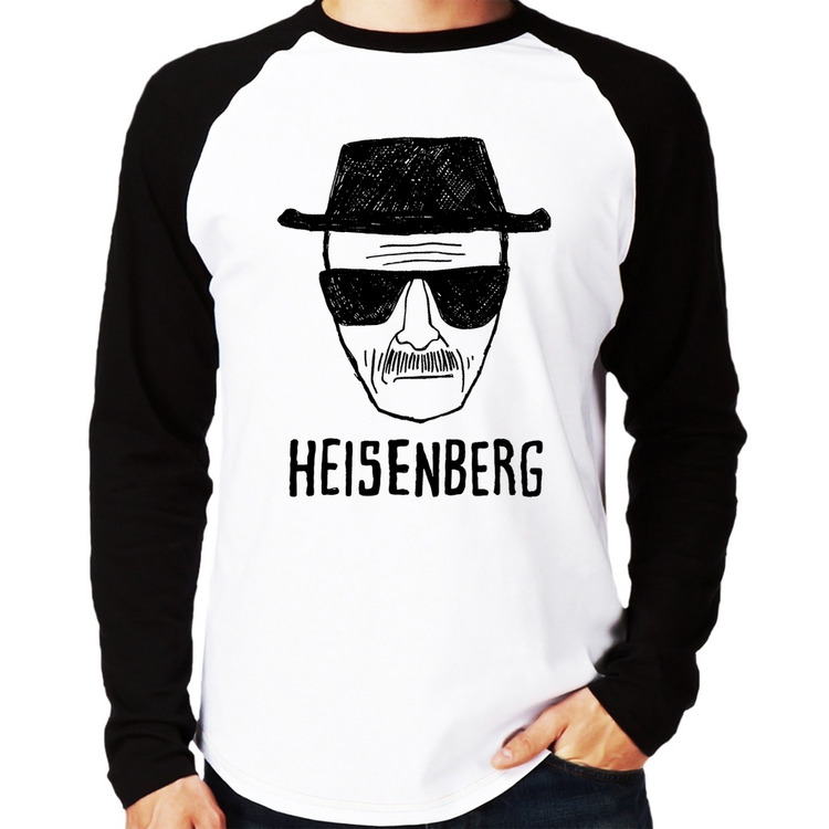 Camiseta Raglan Heisenberg Manga Longa