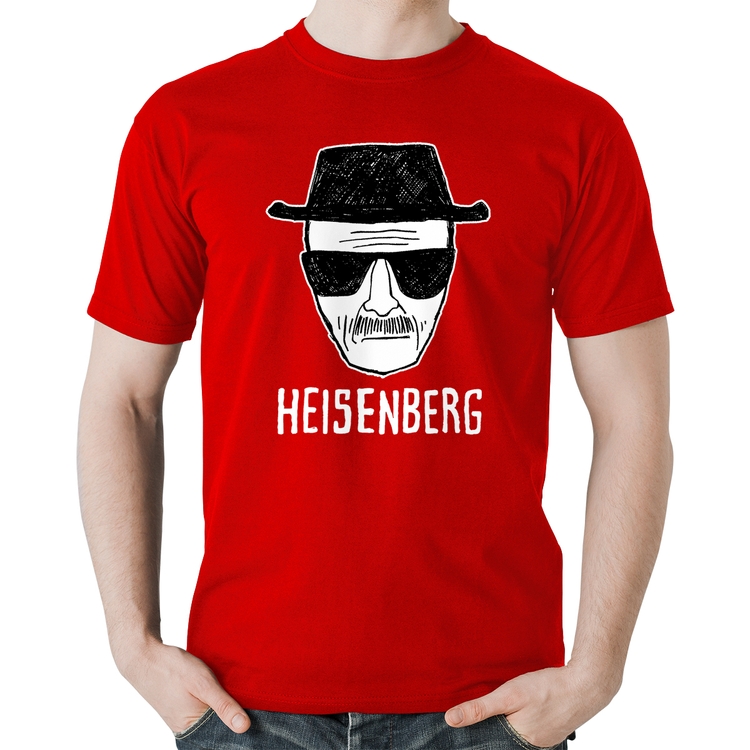 Camiseta Algodão Heisenberg - Vermelha