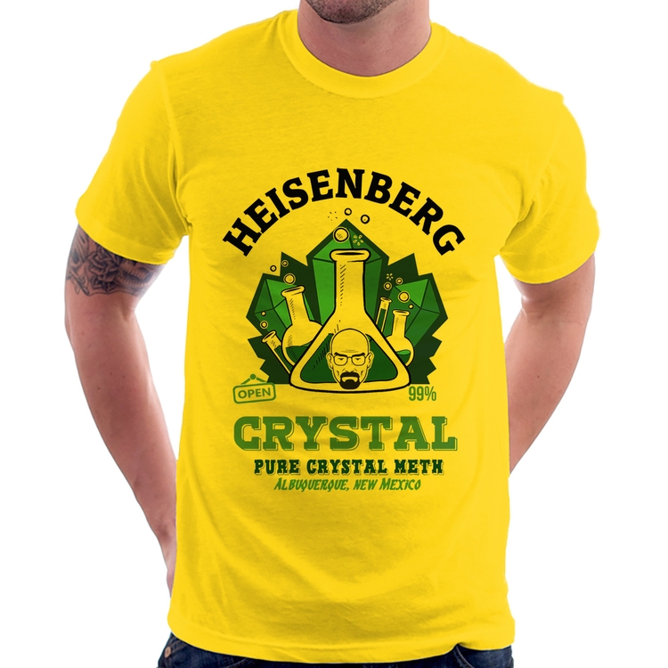 Camiseta Heisenberg Crystal - Amarela