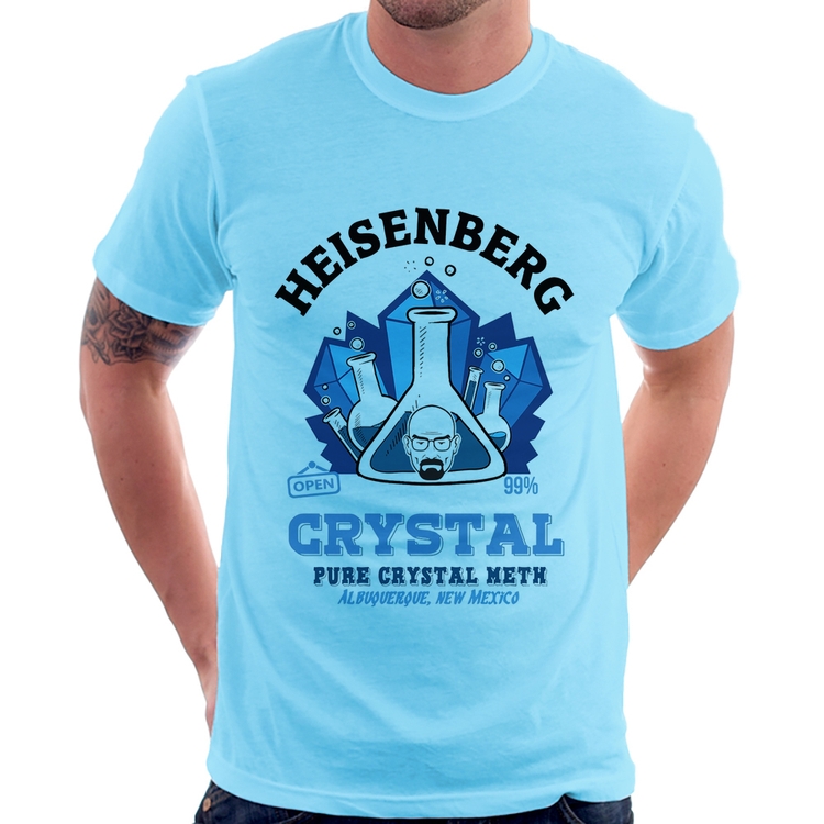 Camiseta Heisenberg Crystal - Azul Bebê