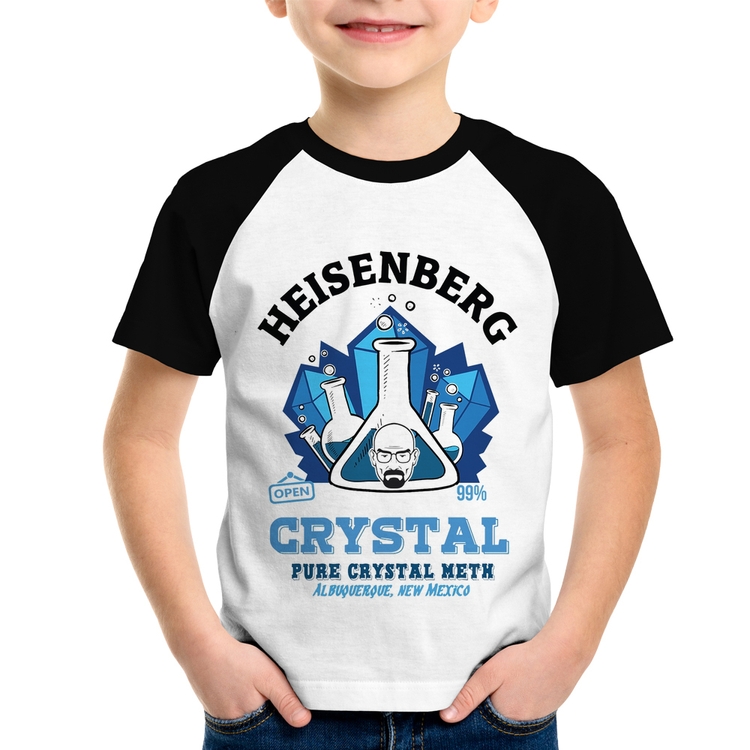 Camiseta Raglan Infantil Heisenberg Crystal