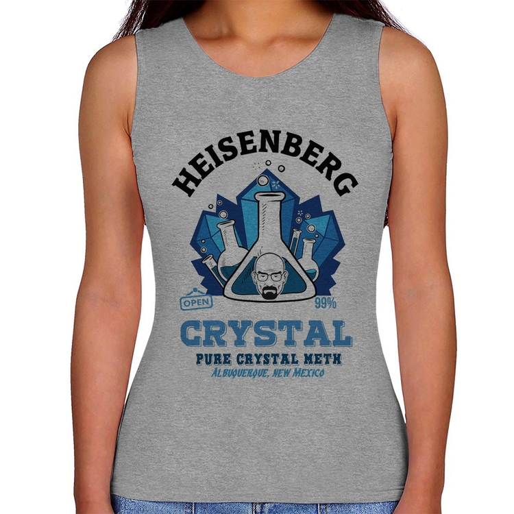 Regata Feminina Heisenberg Crystal - Cinza