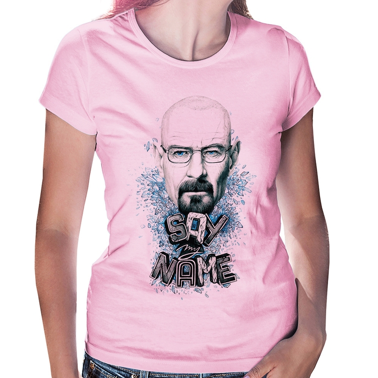 Baby Look Heisenberg Say My Name - Rosa Bebê