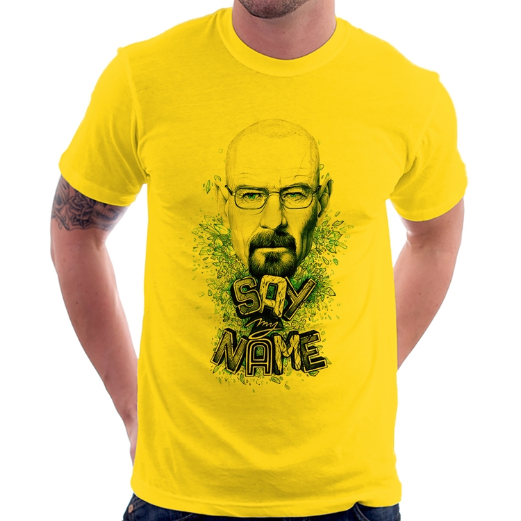 Camiseta Heisenberg Say My Name - Amarela