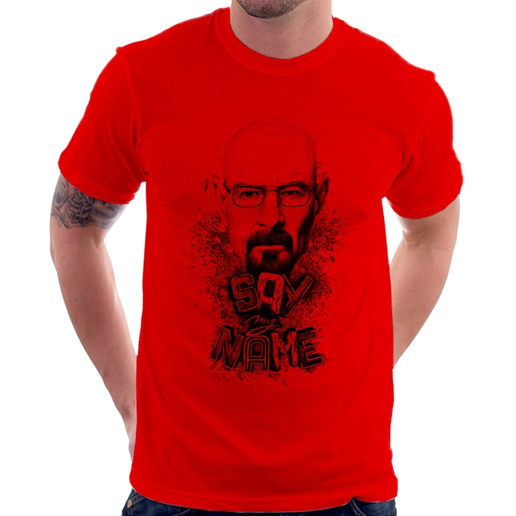 Camiseta Heisenberg Say My Name - Vermelha