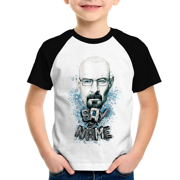 Camiseta Raglan Infantil Heisenberg Say My Name