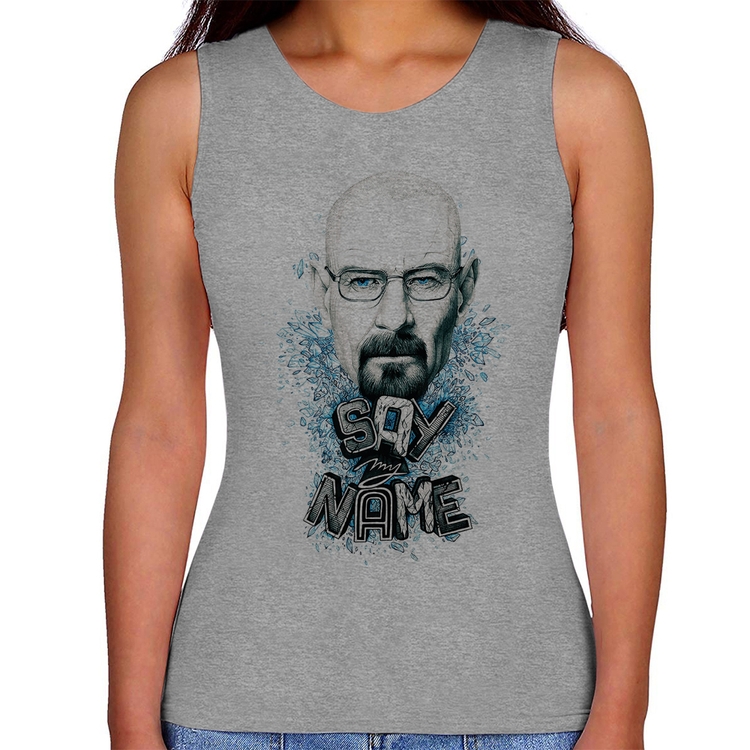 Regata Feminina Heisenberg Say My Name - Cinza