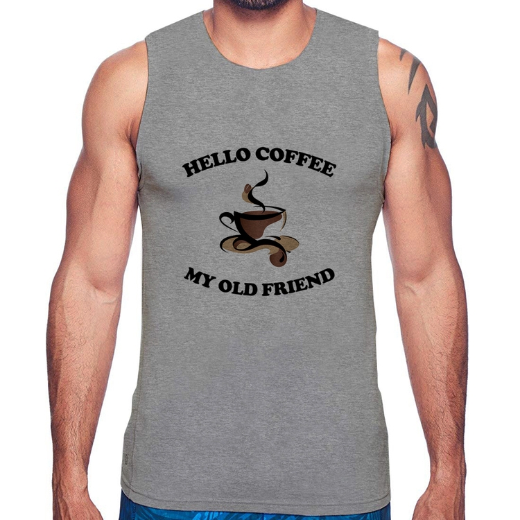 Regata Hello coffee my old friend - Cinza