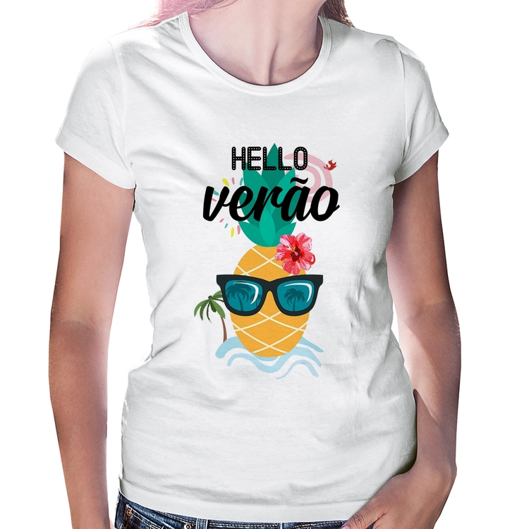 Baby Look Hello Verão