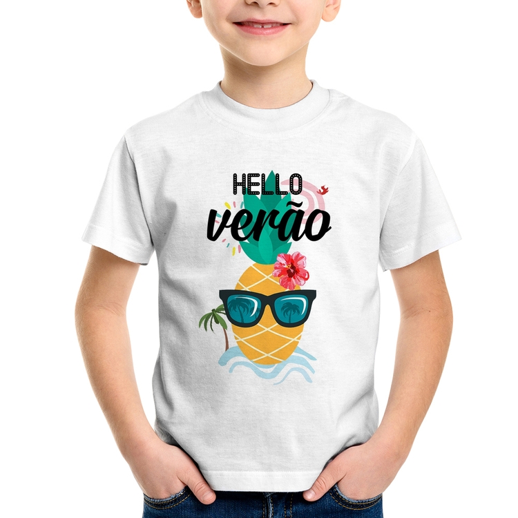 Camiseta Infantil Hello Verão