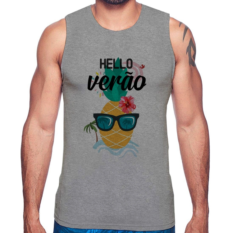 Regata Hello Verão - Cinza