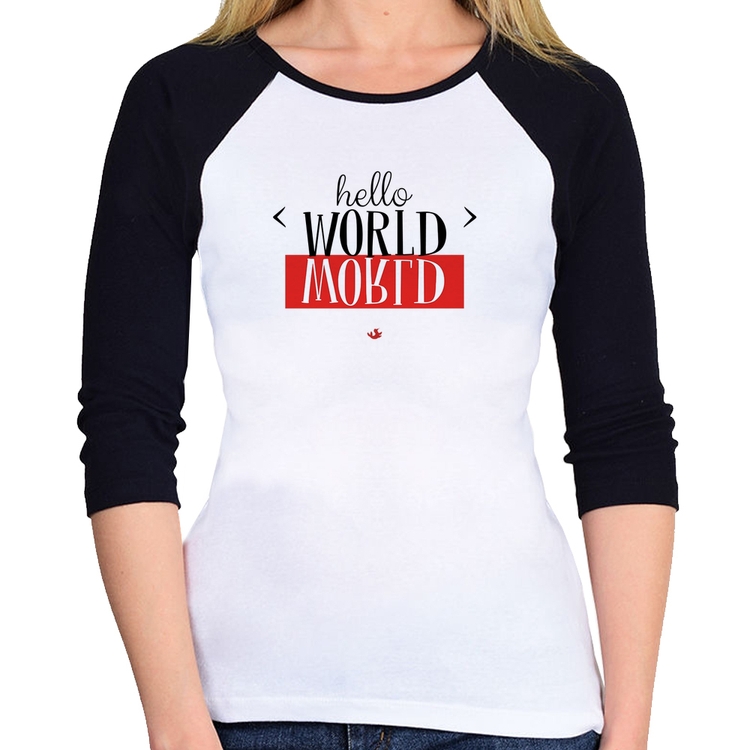 Baby Look Raglan Hello World Manga 3/4
