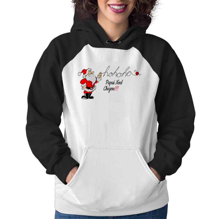 Moletom Feminino Ho Ho Ho Papai Noel Chegou