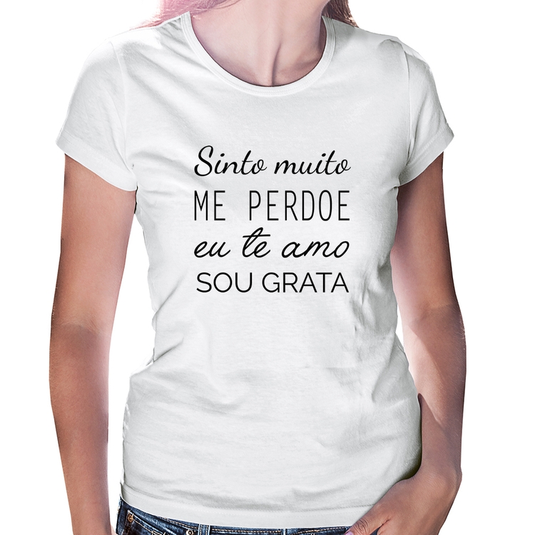 Baby Look Ho'oponopono - Sinto muito, me perdoe, eu te amo, sou grata