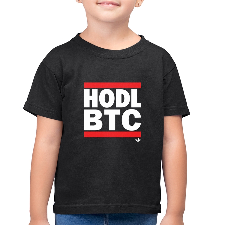 Camiseta Algodão Infantil Hodl BTC