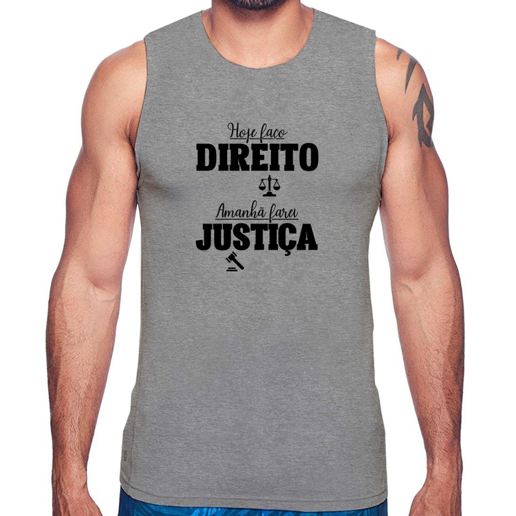 Regata Hoje faço direito, amanhã farei justiça - Cinza