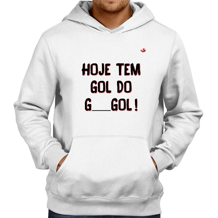 Moletom Hoje tem gol do G ___ gol! - Branco