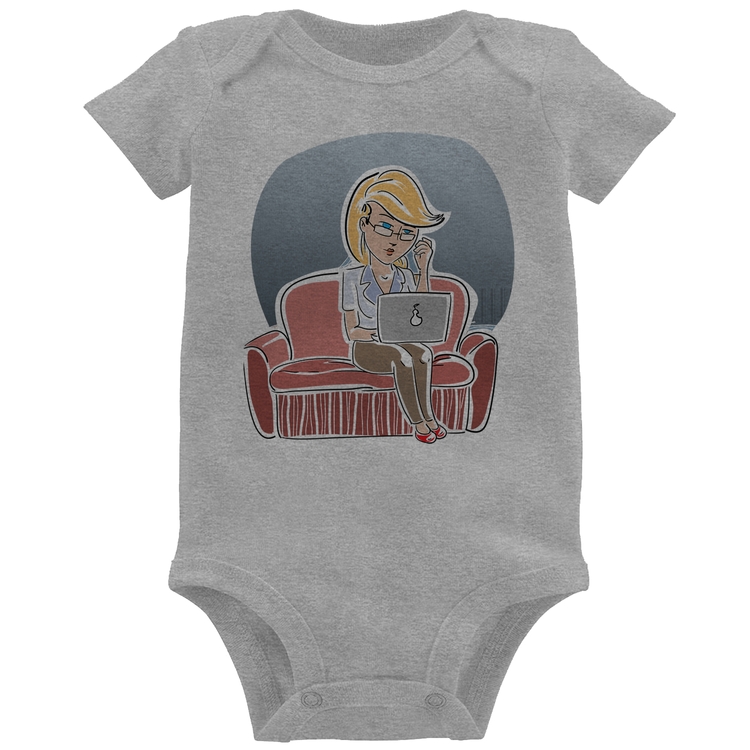Body Bebê Home Office - Cinza