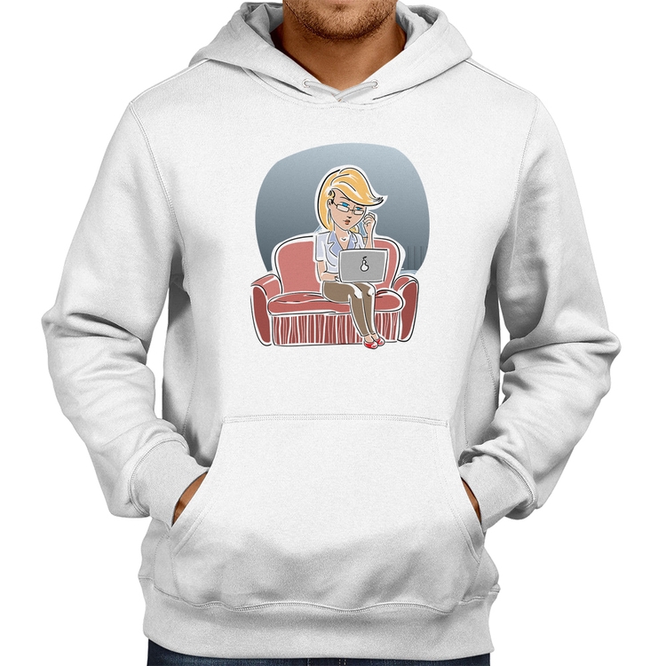 Moletom Home Office - Branco