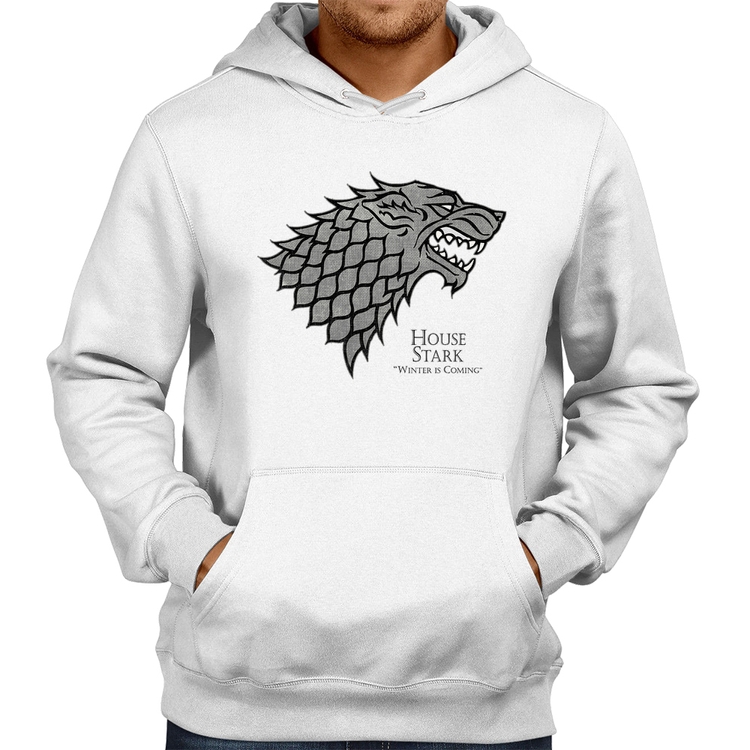 Moletom House Stark: Winter is Coming - Branco