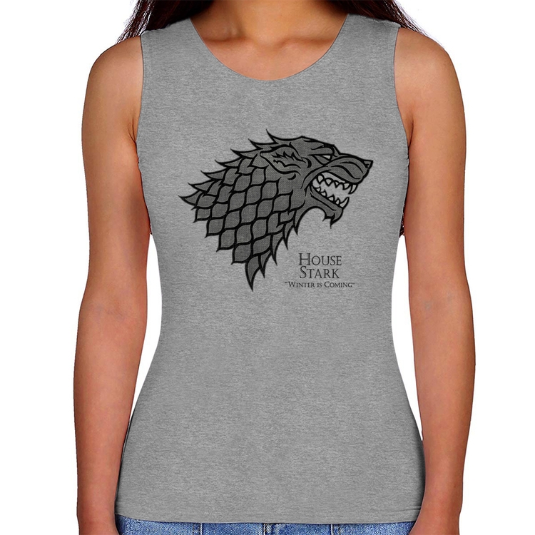 Regata Feminina House Stark: Winter is Coming - Cinza