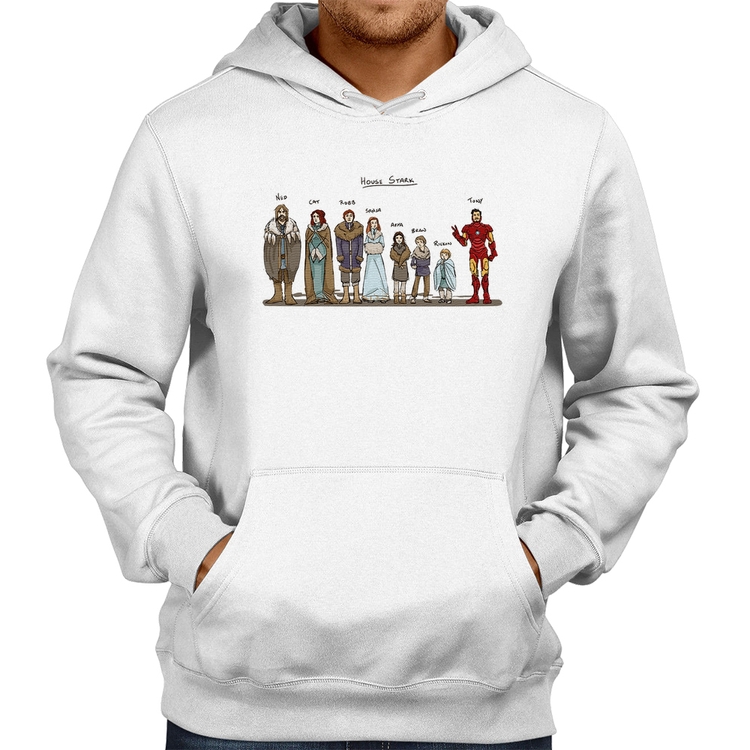 Moletom House Stark Tony Stark - Branco