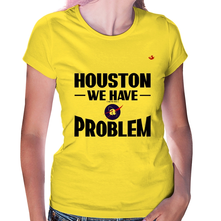 Baby Look Houston, we have a problem - Amarela