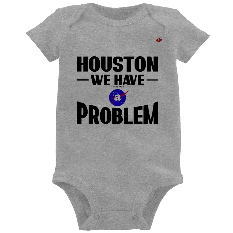 Body Bebê Houston, we have a problem - Cinza
