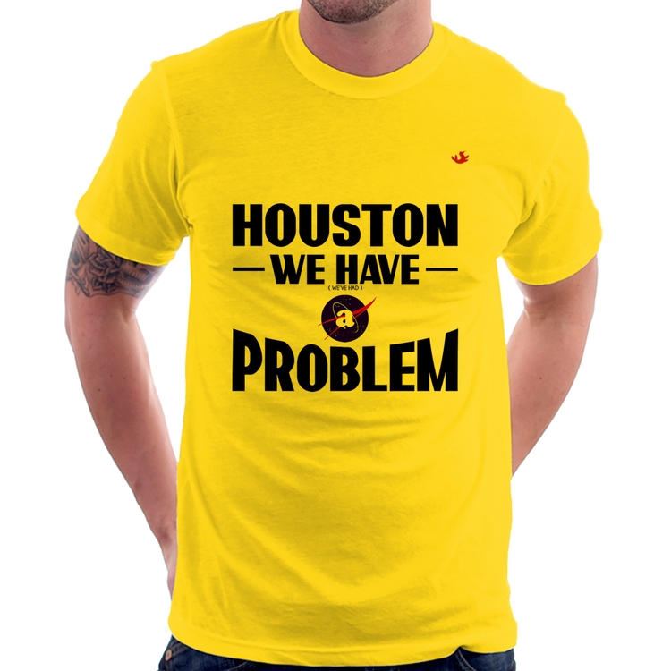Camiseta Houston, we have a problem - Amarela
