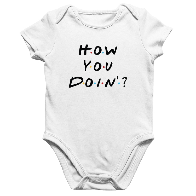 Body Bebê Algodão How You Doin? - Branco