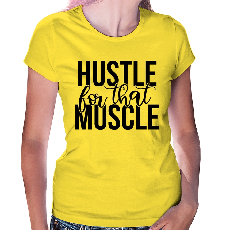 Baby Look Hustle For That Muscle - Amarela