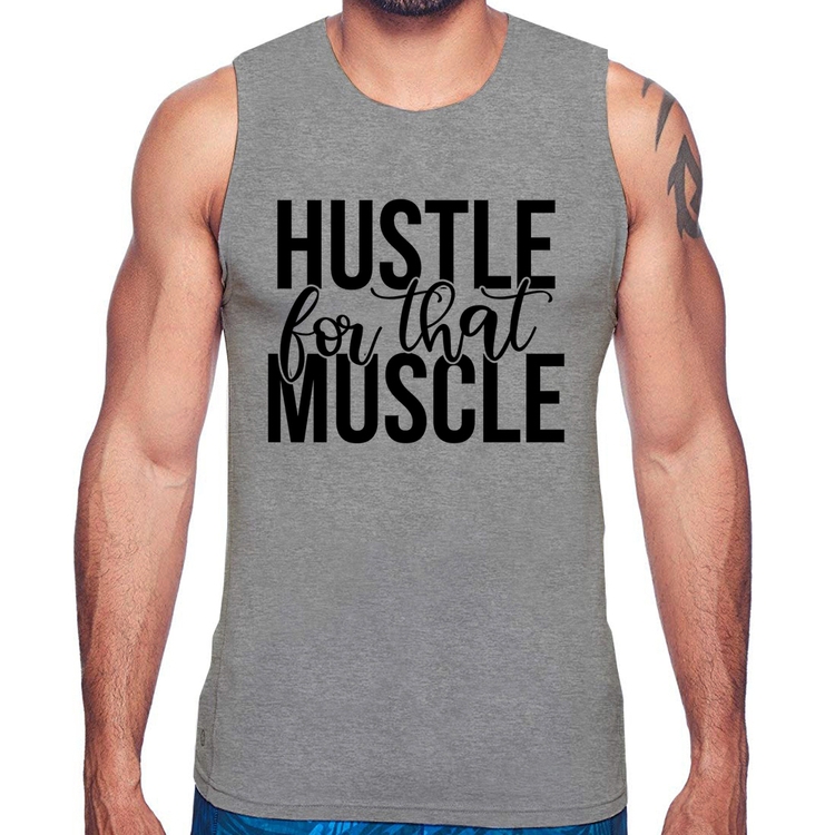 Regata Hustle For That Muscle - Cinza