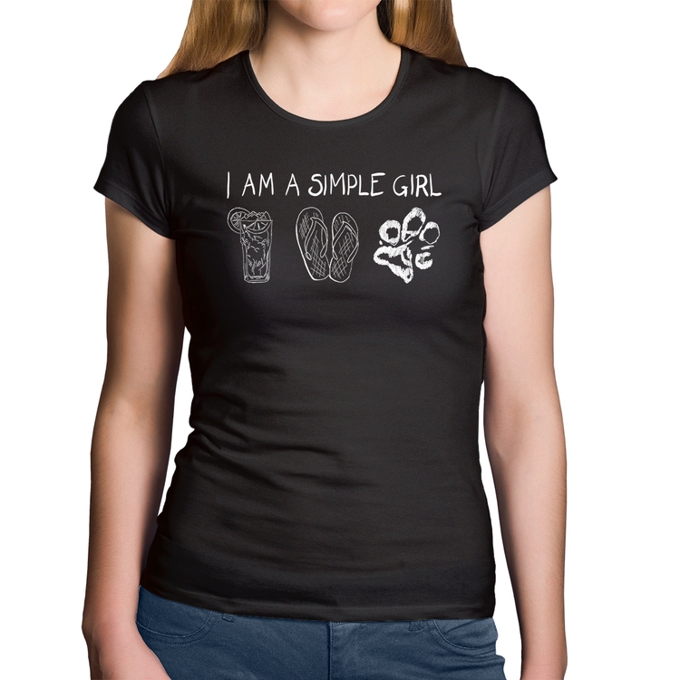 Baby Look Algodão I Am A Simple Girl