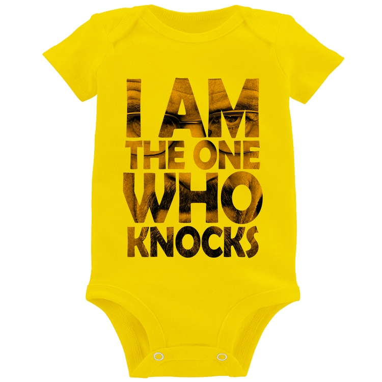 Body Bebê I Am The One Who Knocks - Amarelo
