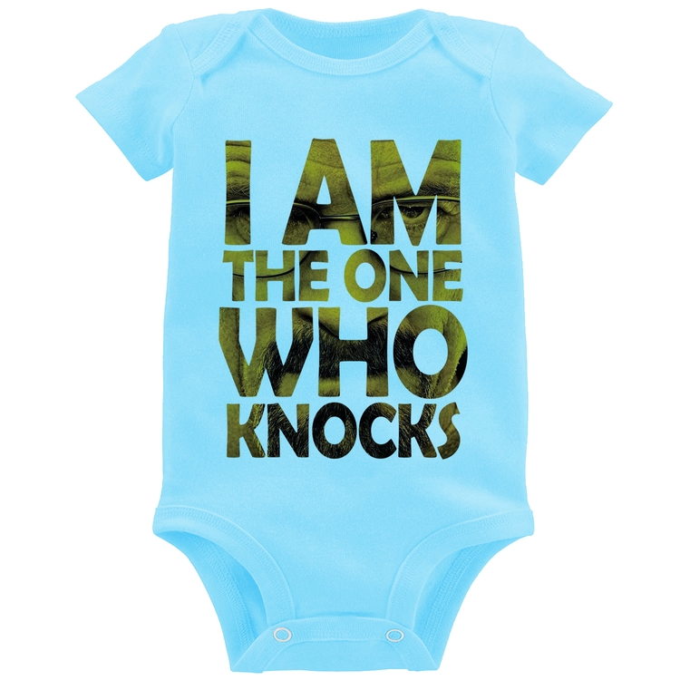 Body Bebê I Am The One Who Knocks - Azul Bebê